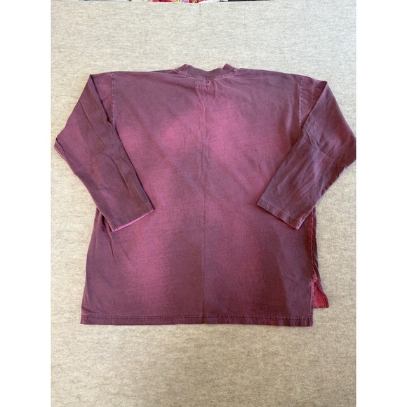 Dr. Collectors Teddy Forever Basic T Long Sleeve Sunfaded Pink Handmade in LA - Picture 3 of 5